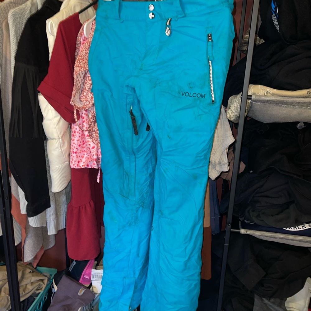 Volcom Teal Snow Pants
